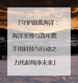 守护蔚蓝海洋：海洋至尊与青年携手用科技与行动之力托起纯净未来