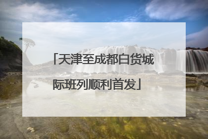 天津至成都白货城际班列顺利首发