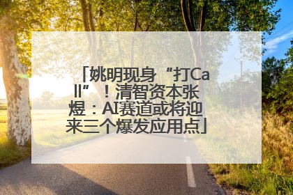 姚明现身“打Call”！清智资本张煜：AI赛道或将迎来三个爆发应用点