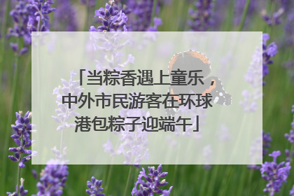 当粽香遇上童乐，中外市民游客在环球港包粽子迎端午
