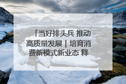 当好排头兵 推动高质量发展｜培育消费新模式新业态 释放经济增长新动能