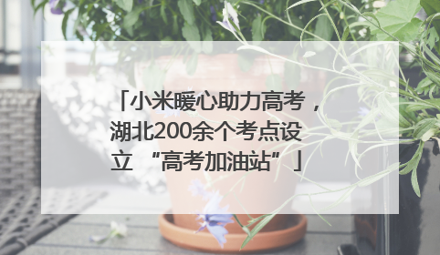 小米暖心助力高考，湖北200余个考点设立 “高考加油站”