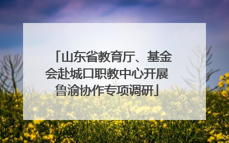 山东省教育厅、基金会赴城口职教中心开展鲁渝协作专项调研