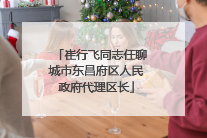 崔行飞同志任聊城市东昌府区人民政府代理区长