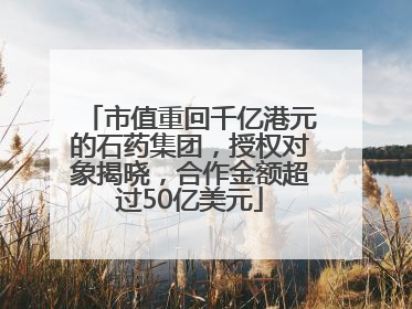 市值重回千亿港元的石药集团，授权对象揭晓，合作金额超过50亿美元