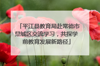 平江县教育局赴常德市鼎城区交流学习，共探学前教育发展新路径