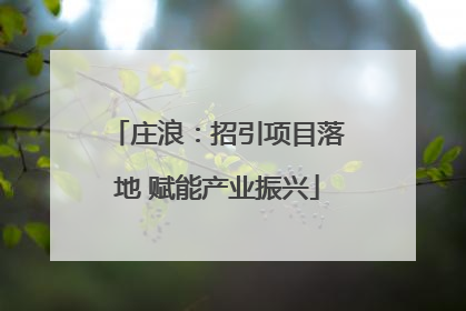 庄浪：招引项目落地 赋能产业振兴