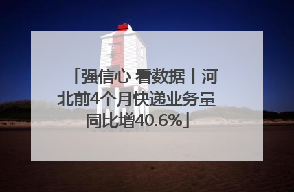 强信心 看数据丨河北前4个月快递业务量同比增40.6%