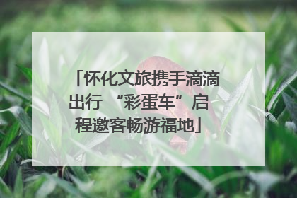 怀化文旅携手滴滴出行 “彩蛋车”启程邀客畅游福地