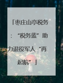 枣庄山亭税务：“税务蓝”助力退役军人“再起航”