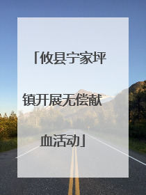 攸县宁家坪镇开展无偿献血活动