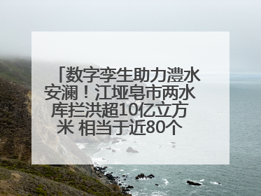 数字孪生助力澧水安澜！江垭皂市两水库拦洪超10亿立方米 相当于近80个西湖水量