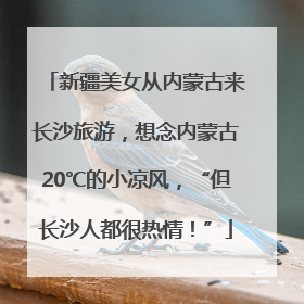 新疆美女从内蒙古来长沙旅游，想念内蒙古20℃的小凉风，“但长沙人都很热情！”