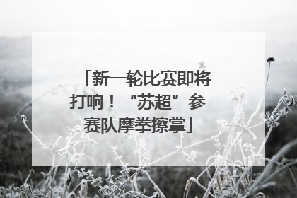 新一轮比赛即将打响！“苏超”参赛队摩拳擦掌