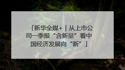 新华全媒+｜从上市公司一季报“含新量”看中国经济发展向“新”