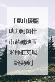 昆山援疆助力阿图什市盐碱地玉米种植实现新突破