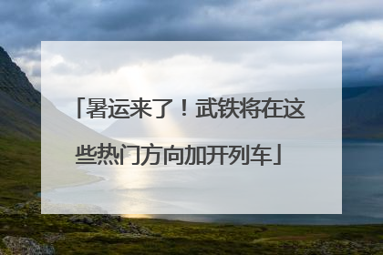 暑运来了！武铁将在这些热门方向加开列车