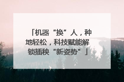机器“换”人，种地轻松，科技赋能解锁插秧“新姿势”