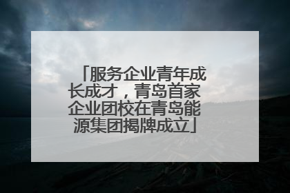 服务企业青年成长成才，青岛首家企业团校在青岛能源集团揭牌成立