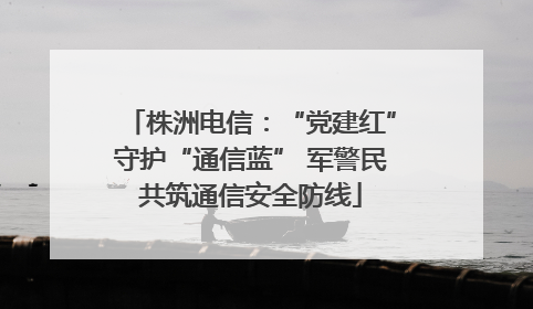 株洲电信：“党建红”守护“通信蓝” 军警民共筑通信安全防线