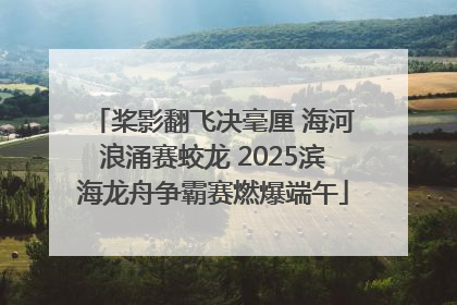 桨影翻飞决毫厘 海河浪涌赛蛟龙 2025滨海龙舟争霸赛燃爆端午