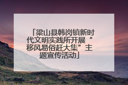 梁山县韩岗镇新时代文明实践所开展“移风易俗赶大集”主题宣传活动