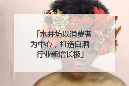 水井坊以消费者为中心，打造白酒行业新增长极