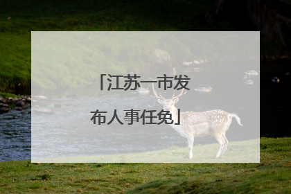 江苏一市发布人事任免