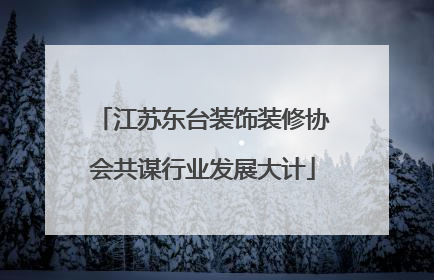 江苏东台装饰装修协会共谋行业发展大计