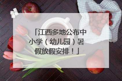 江西多地公布中小学（幼儿园）暑假放假安排！