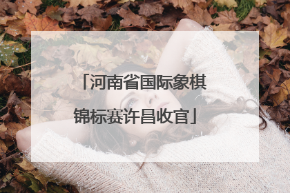 河南省国际象棋锦标赛许昌收官