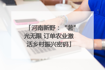 河南新野：“薯”光无限 订单农业激活乡村振兴密码