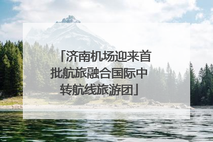 济南机场迎来首批航旅融合国际中转航线旅游团
