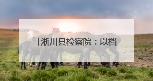 淅川县检察院：以档案之力 铸法治之基