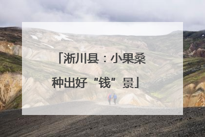 淅川县：小果桑种出好“钱”景