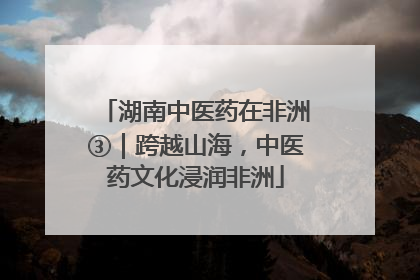 湖南中医药在非洲③｜跨越山海，中医药文化浸润非洲