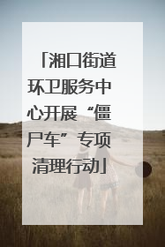 湘口街道环卫服务中心开展“僵尸车”专项清理行动