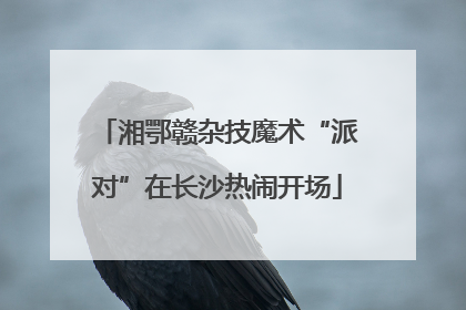 湘鄂赣杂技魔术“派对”在长沙热闹开场