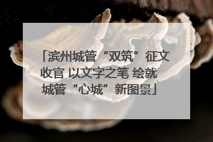 滨州城管“双筑”征文收官 以文字之笔 绘就城管“心城”新图景