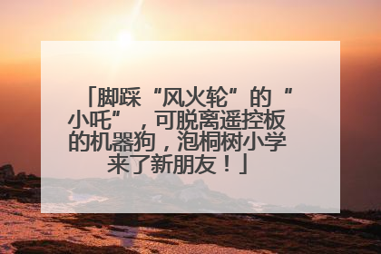 脚踩“风火轮”的“小吒”，可脱离遥控板的机器狗，泡桐树小学来了新朋友！