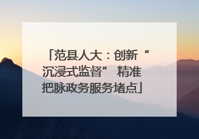 范县人大：创新“沉浸式监督” 精准把脉政务服务堵点