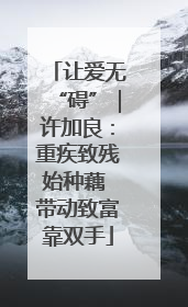 让爱无“碍”｜许加良：重疾致残始种藕 带动致富靠双手