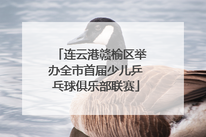 连云港赣榆区举办全市首届少儿乒乓球俱乐部联赛