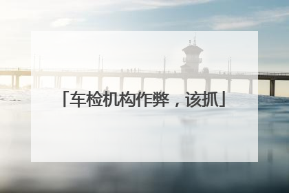 车检机构作弊，该抓