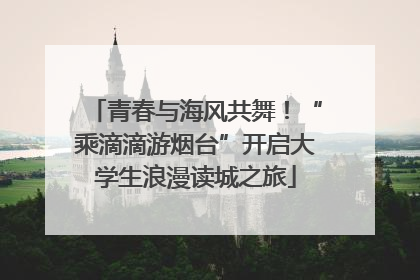 青春与海风共舞！“乘滴滴游烟台”开启大学生浪漫读城之旅