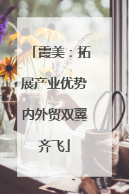 霞美：拓展产业优势内外贸双翼齐飞