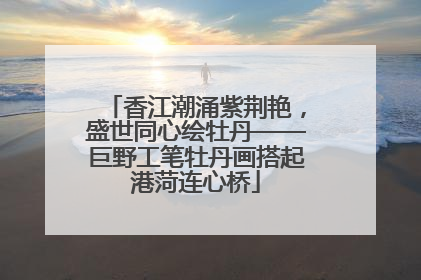 香江潮涌紫荆艳，盛世同心绘牡丹——巨野工笔牡丹画搭起港菏连心桥