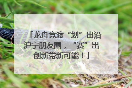 龙舟竞渡“划”出沿沪宁朋友圈，“赛”出创新带新可能！