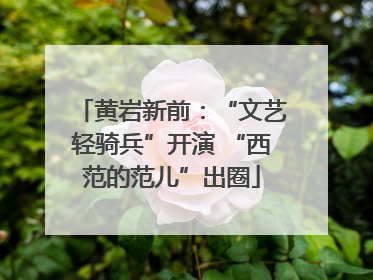 黄岩新前：“文艺轻骑兵”开演 “西范的范儿”出圈