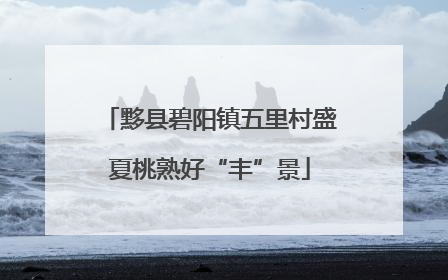 黟县碧阳镇五里村盛夏桃熟好“丰”景